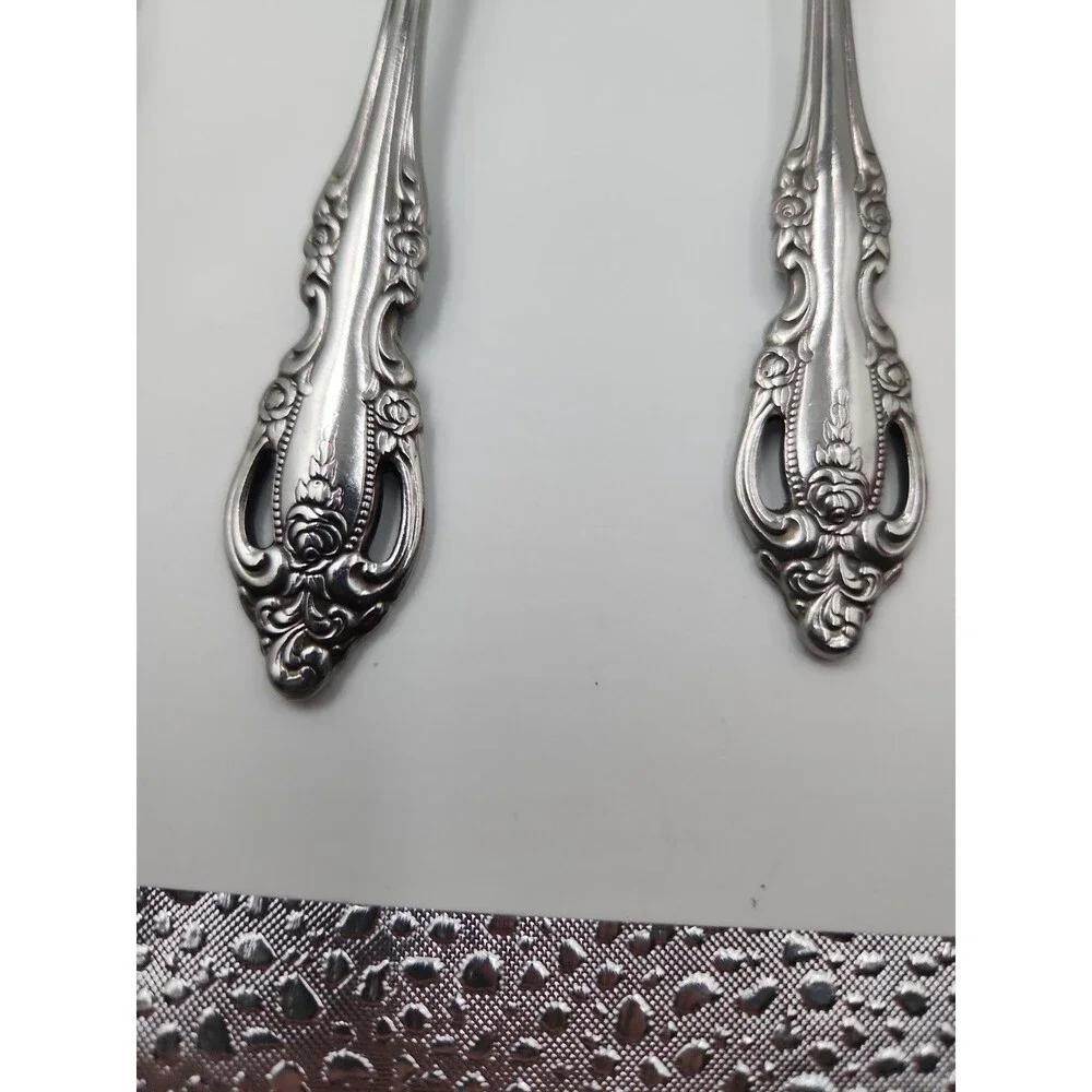 Lot 12 Oneida Brahms 18/8 Stainless Steel Teaspoon Flatware Silverware 6